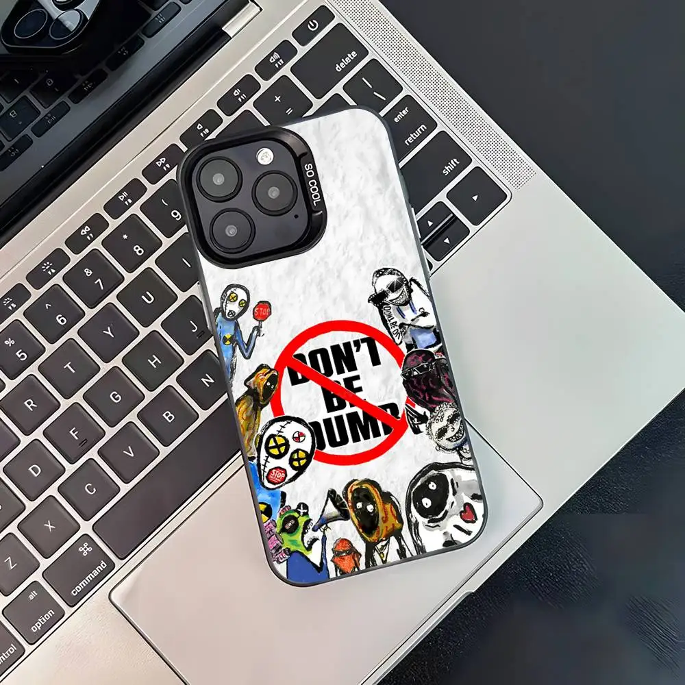 Rapper A-Asap R-Rocky Don't Be Dumb For iPhone 17,16,15,14,13,12,11,Pro,MAX,Plus Black Shockproof Candy Matte Cover