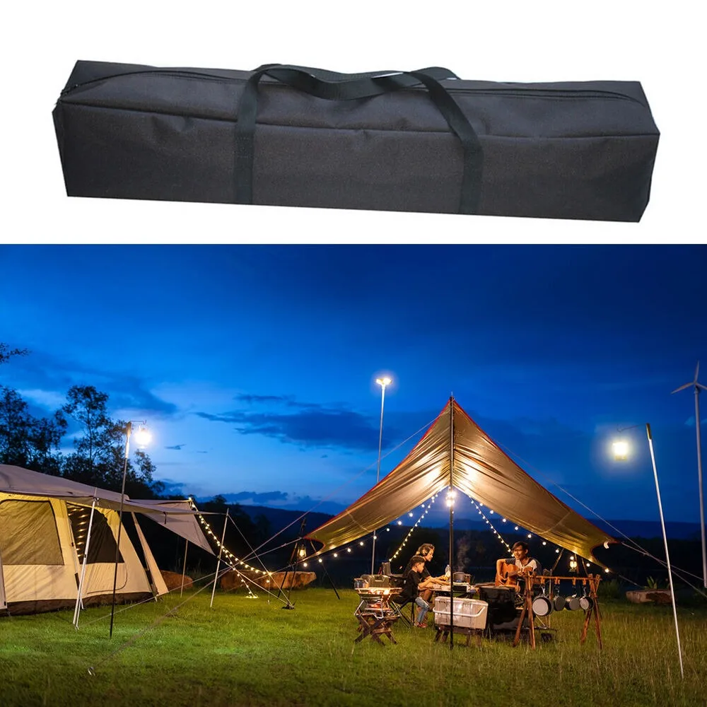 Durable Canvas Tent Storage Bag Waterproof Large Capacity Picnic Handbag Luggage Pack Pouch Camping view 3