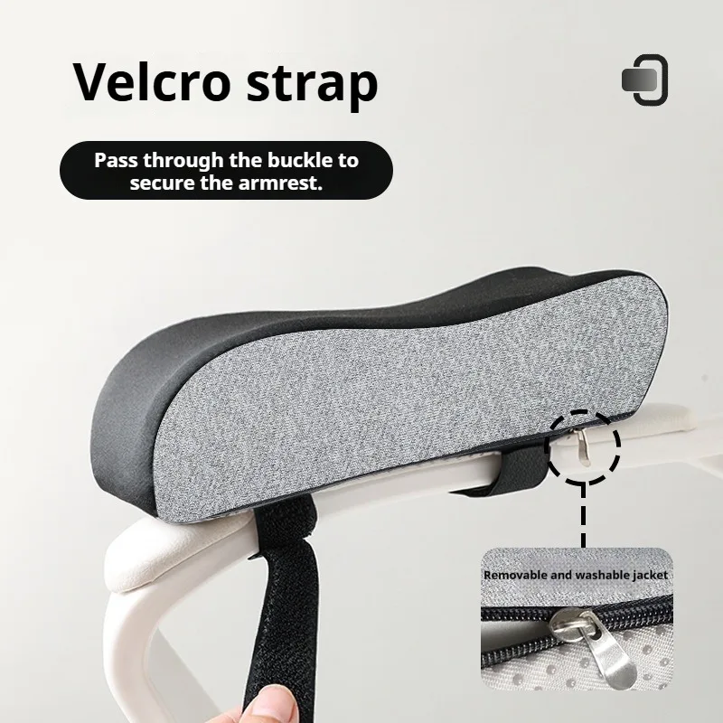 Office Armrest Pads, Height Increase Cushion with Thick Memory Foam for Computer Chair, Gaming Chair Arm Support Pillow view 3