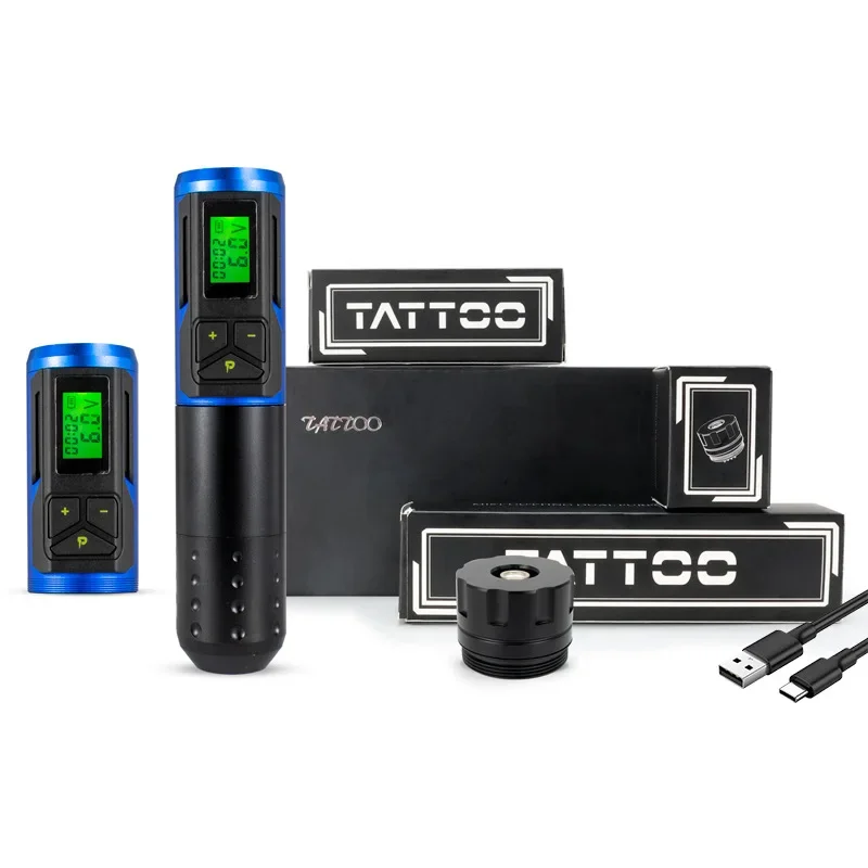 

Wireless battery pen motor pen led display coreless direct drive tattoo machine