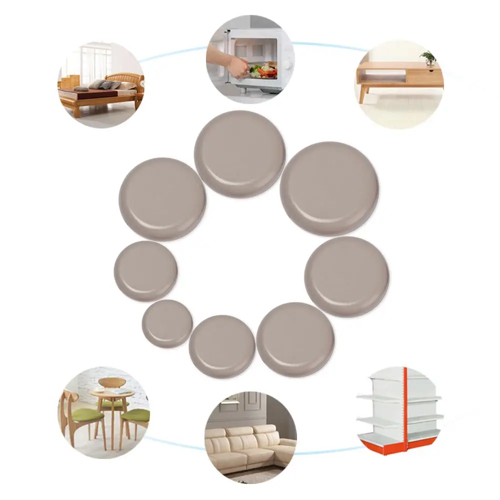 Round Thickening Chair Fittings Self-Adhesive Bumper Table Sofa Slip Mat Furniture Leg Slider Pads Anti Noisy Floor Protector