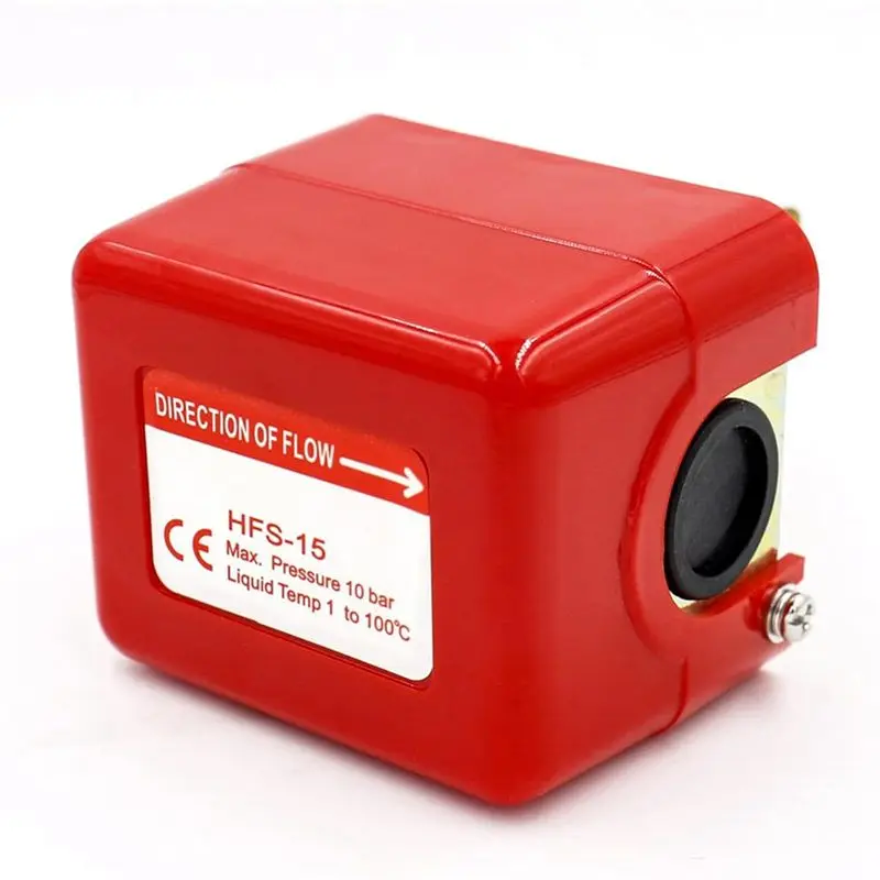 A84E-HFS-15 Paddle Flow Control Switch 1/2Inch 250V AC SPDT Water Cooling System Flow Blade Type Water Flow Switch
