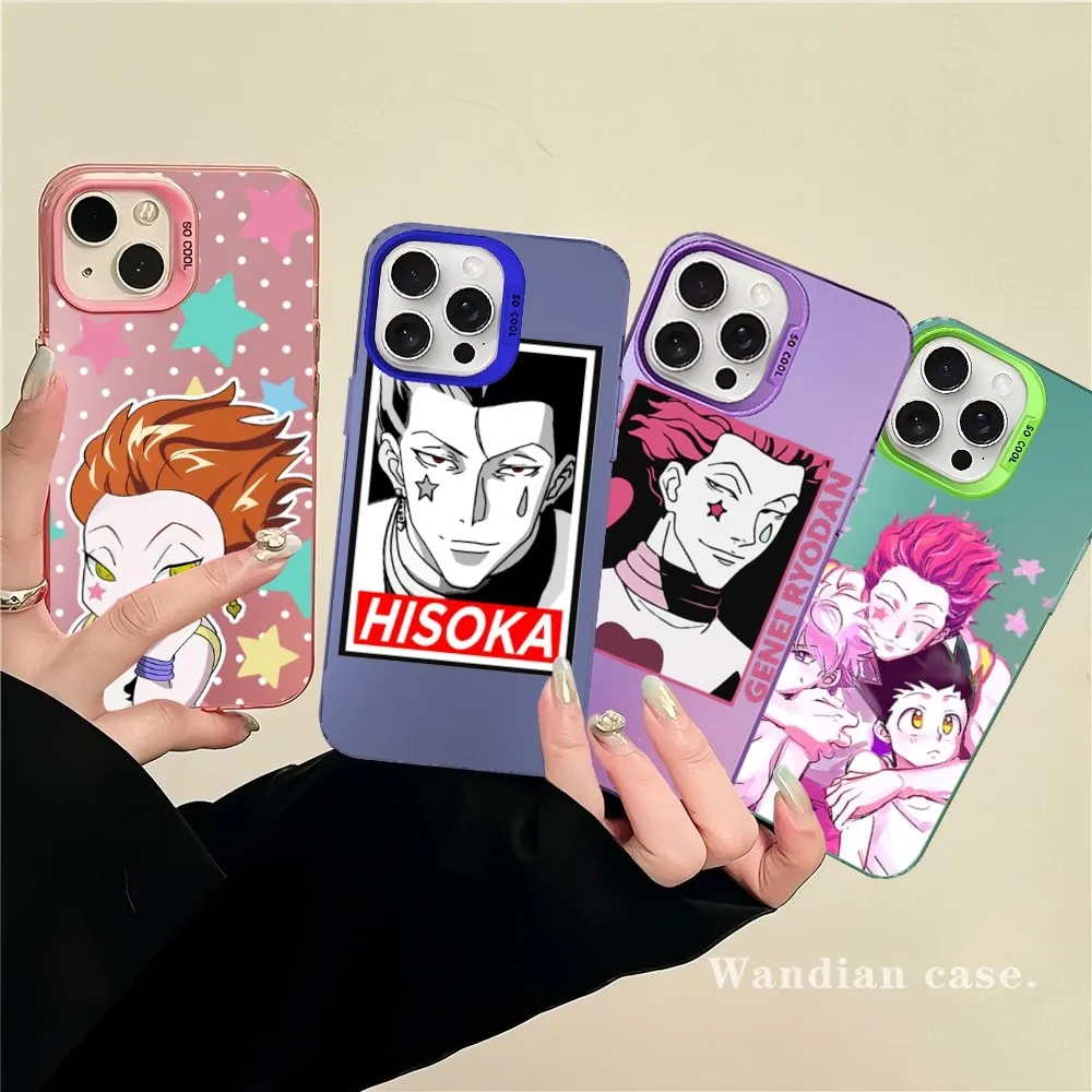 

Hunter x Hunter HXH Anime Hisoka Gon Freecss Phone Case For iPhone 16 15 14 13 12Pro Max X XR87 Plus Matte Shockproof Back Cover