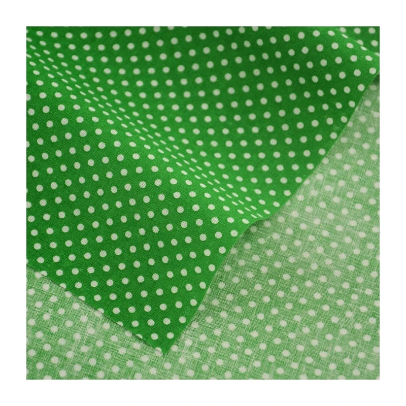 50X150CM 다른 색상의 13 개의 작은 점 인쇄 된 목화 패브릭 패치 워크 홈 섬유 장식 의류 DIY 봉제 인형