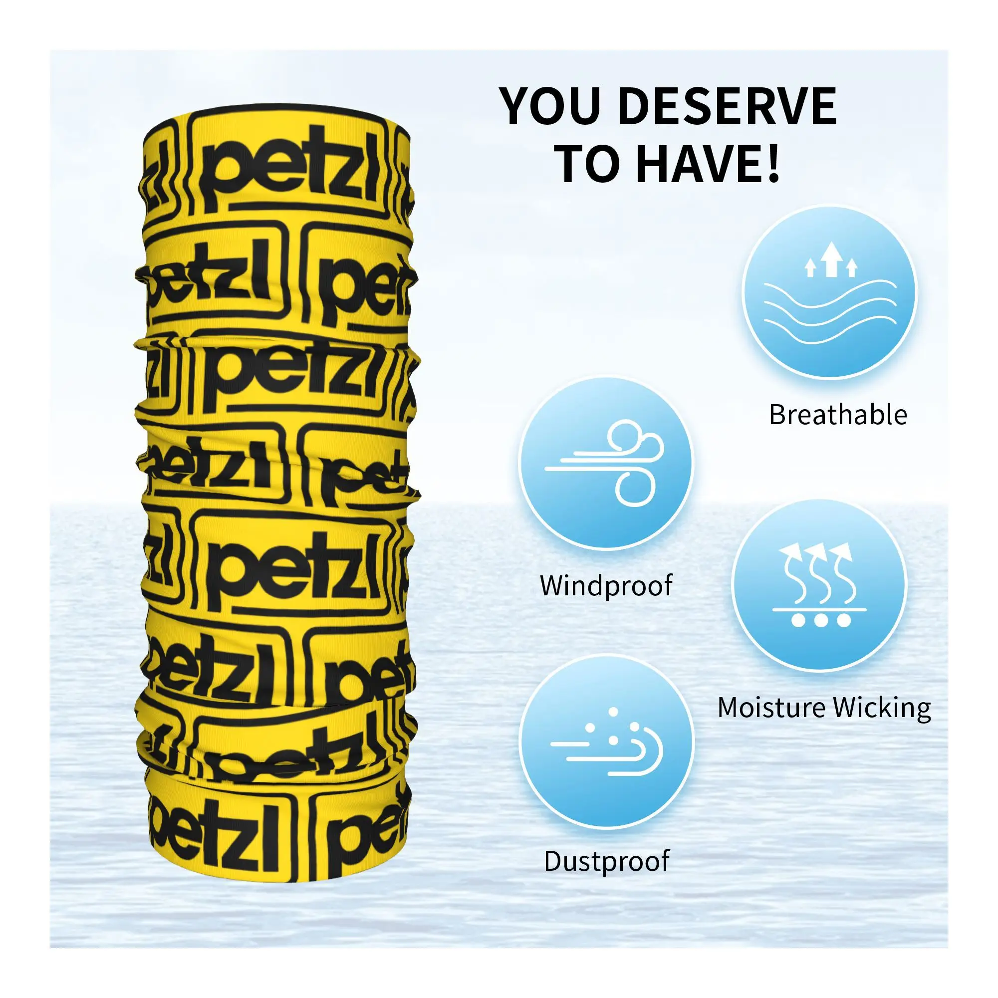 Custom P-Petzles Sport Klimmen Bandana Halsbeenkap Winddicht Gezicht Sjaal Cover Vrouwen Mannen Frankrijk Sport Hoofddeksels Buis Bivakmuts