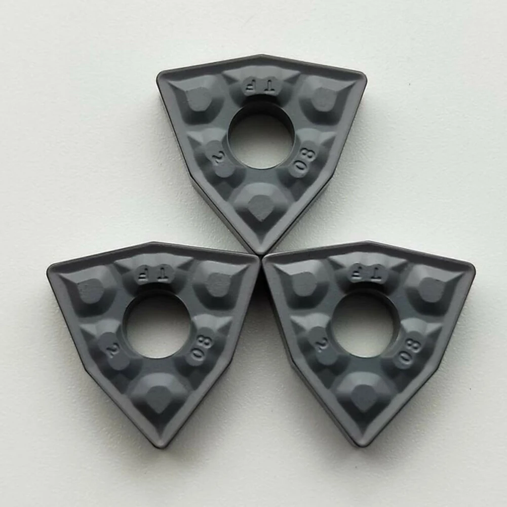 High Quality Practical Useful Brand New Insert WNMG080408-TF 10 Pcs Alloy Carbide Cast Iron Finishing Insert Lathe