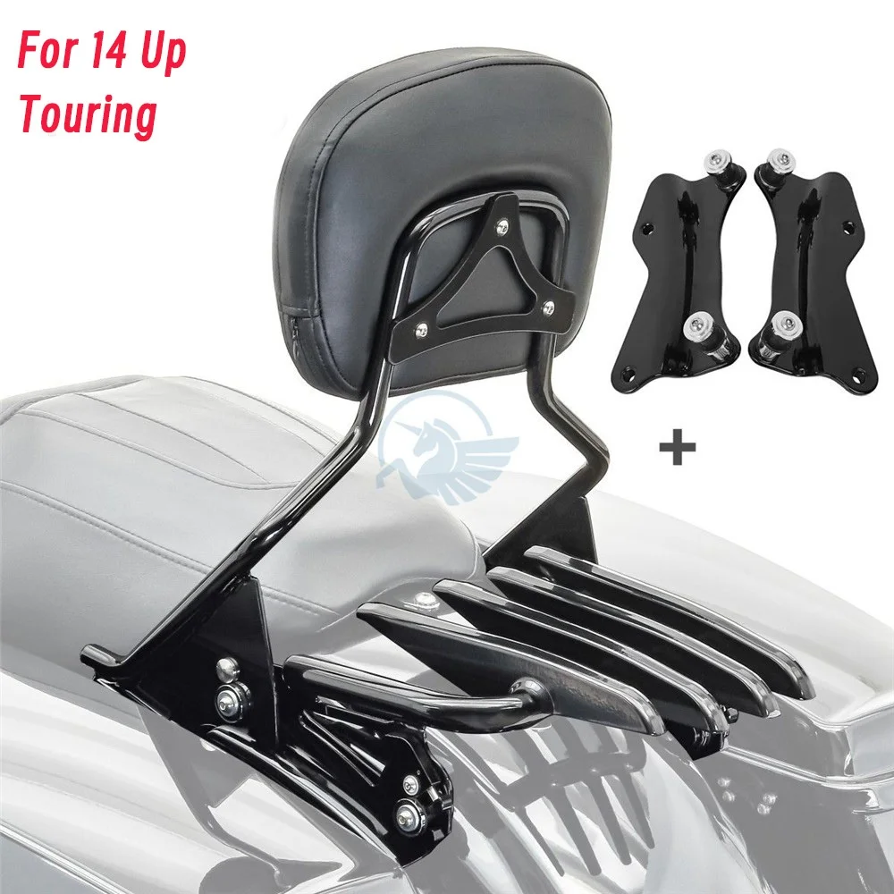 Odłączane oparcie Sissy Bar z bagażnikiem do Harley Touring Road King Special Road Glide Street Glide CVO 2009-2026
