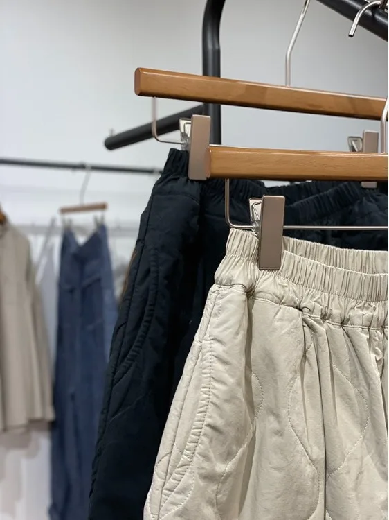 السراويل القطنية الدافئة واسعة الساق الفنية Sle الماس نمط جديد وصول الحلو Sle عالية الخصر مرونة الخصر لارتداء اليومي #3