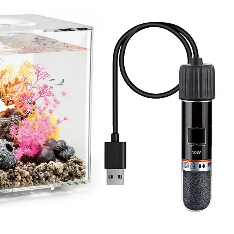 

USB Mini Aquarium heating rod for Small Fish Tank Constant Temperature Aquarium Heater Submersible for Aquarium and Small Fish