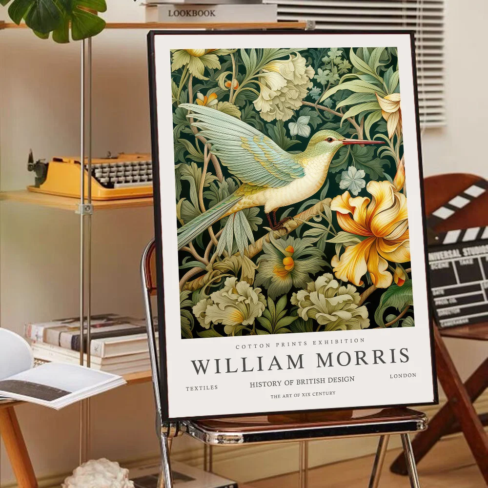 Neutro William Morris Art Poster, Whitepaper Impressões, Arte, Home Decor, Auto-adesivo