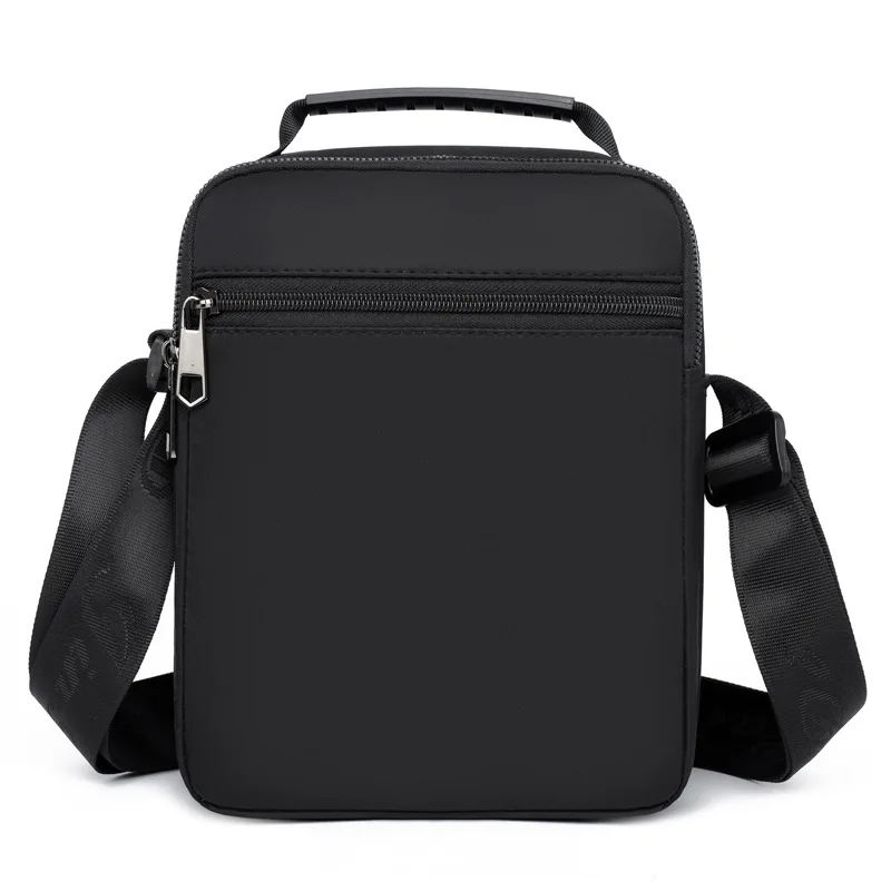 New Men's Fashionable Vertical Shoulder Bag Simple and Casual Oxford Cloth Messenger Bag Work Travel Leisure Crossbody Sling Bag
