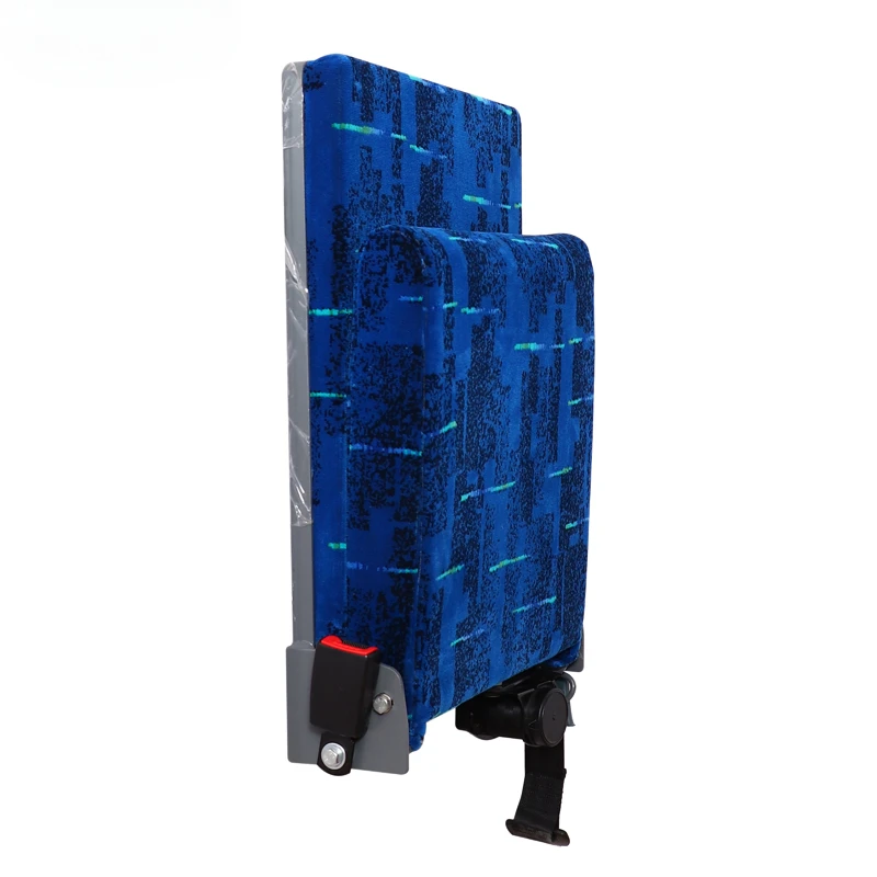 Automatic rebound folding seats for buses and campers to save space during heavy loading