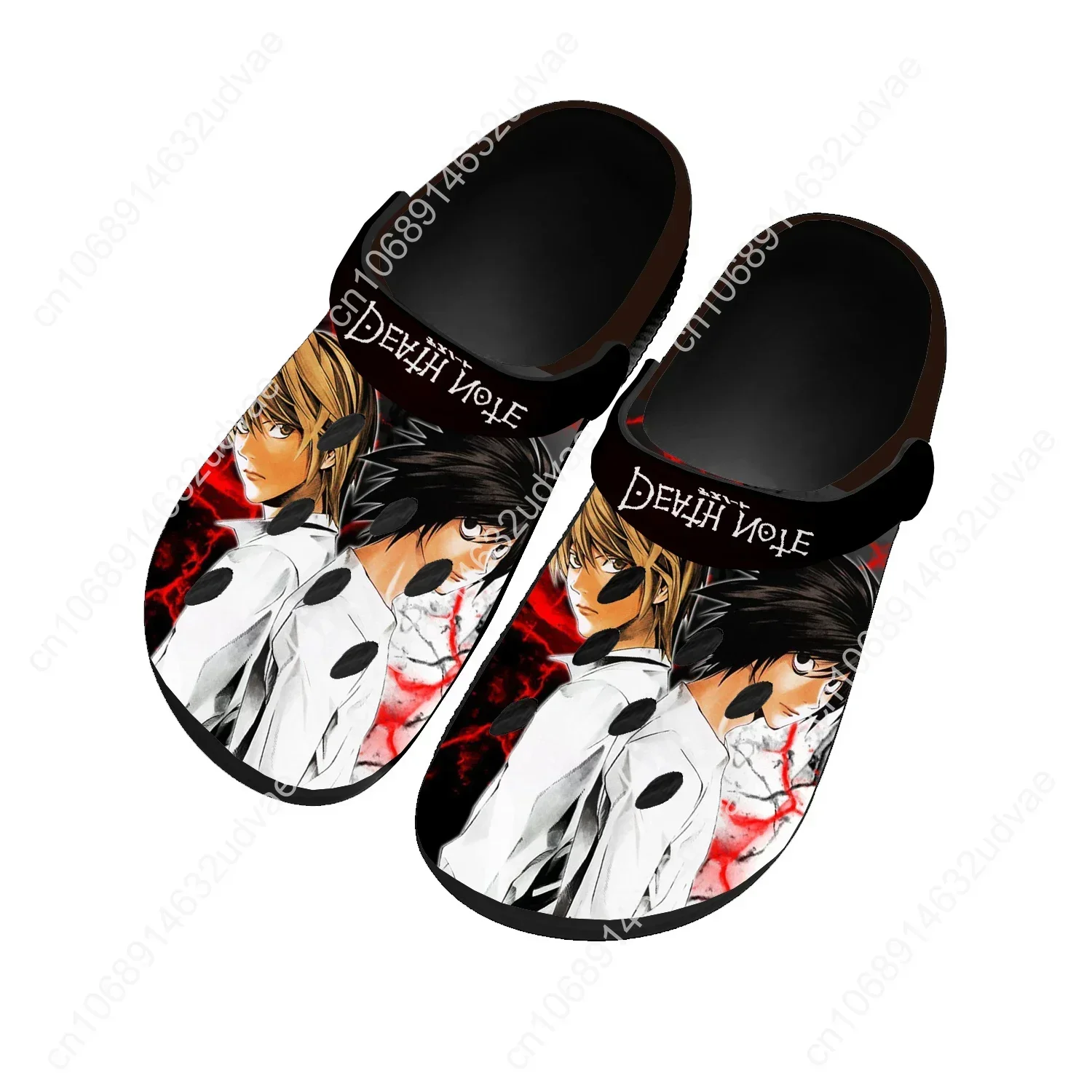 Death Notes Water Shoes Mens Womens Comfortable Fashion Home Garden Clogs Customizd Sandals Beach Breathable Hole Slippers