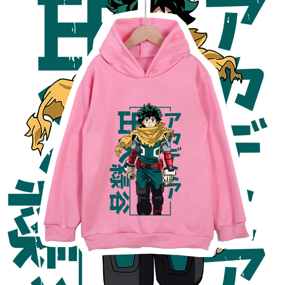 Anime My Hero Academia, Izuku Midoriya, bedruckter Kapuzenpullover, Kinder-Sweatshirt mit Kapuze, Herbstmode, Streetwear, Kinderoberteile. – Detail 4