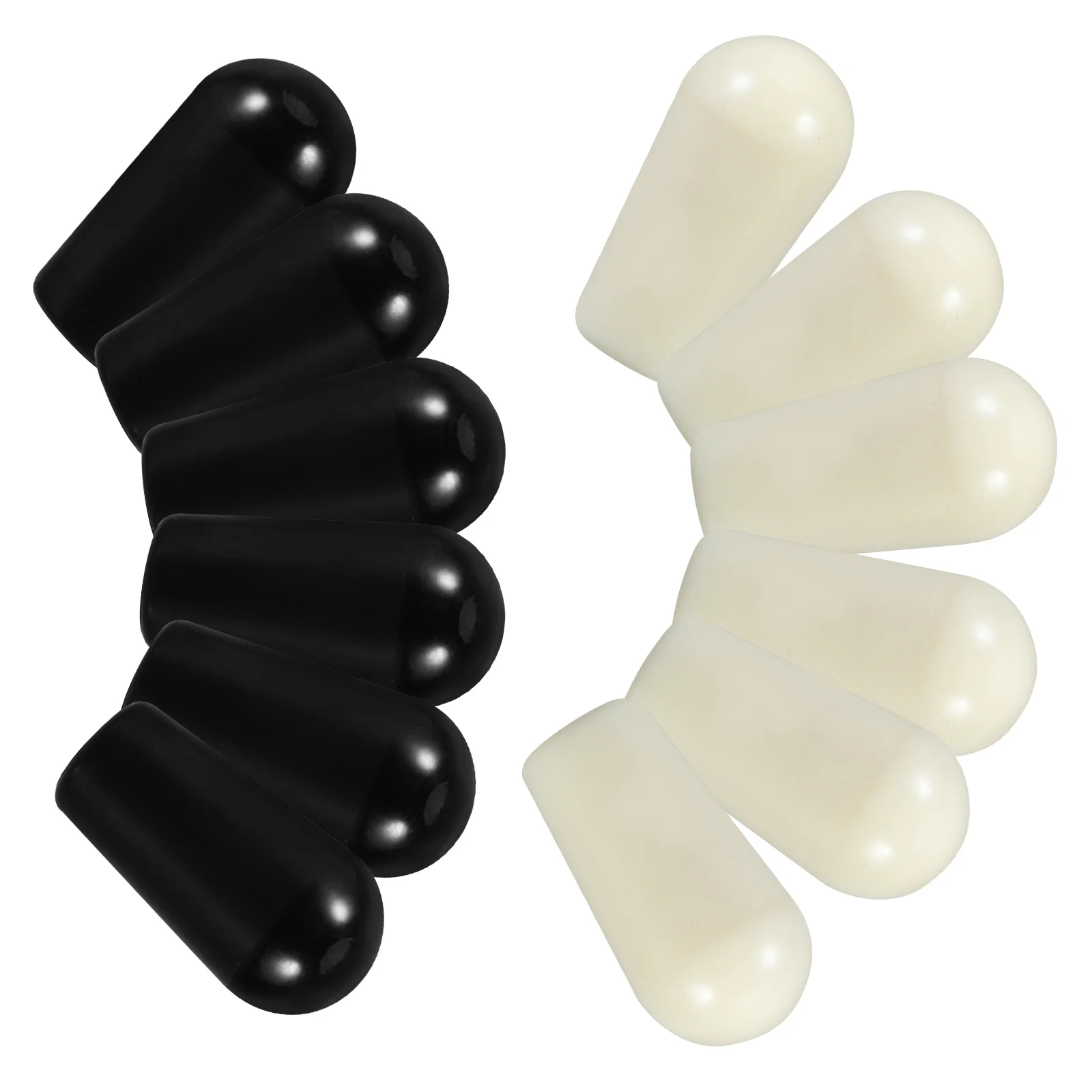 

12pcs Electric Toggle Switch Caps 3.5Mm Plastic Replacement Knob Tips Sturdy Guitar Parts Compatible 3-Way Switches Bass Control