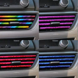 10pcs Car Air Conditioner Outlet Moulding Trim Decor Strips For Omoda C5 Dodge Durango Ford Explorer Captiva Audi A4 B9 Bmw F22