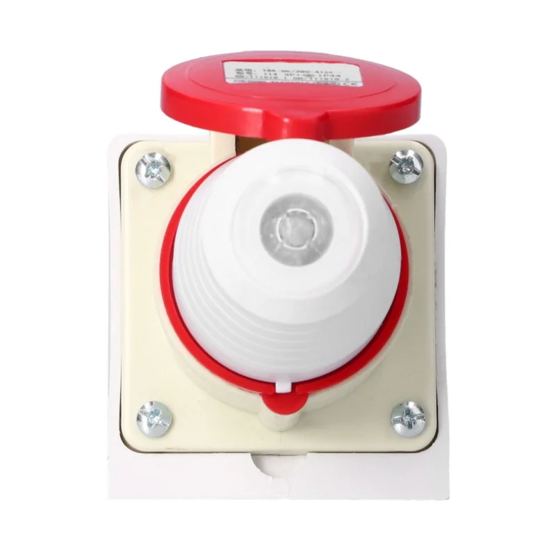 موصل قابس صناعي 3 المرحلة 4 دبوس مقاوم للماء سطح جبل مجموعة مقابس 380V415V 16A 3P + E #2