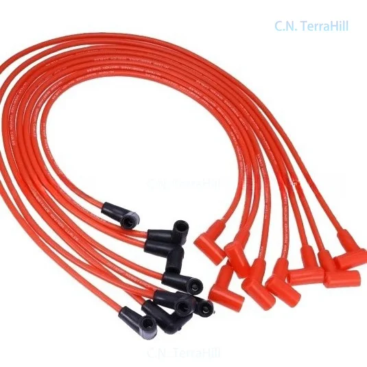 High Performance Spark Plug Wire Set for Chevy Small Block Big Block 350 383 SP10-390-1010 9-Piece