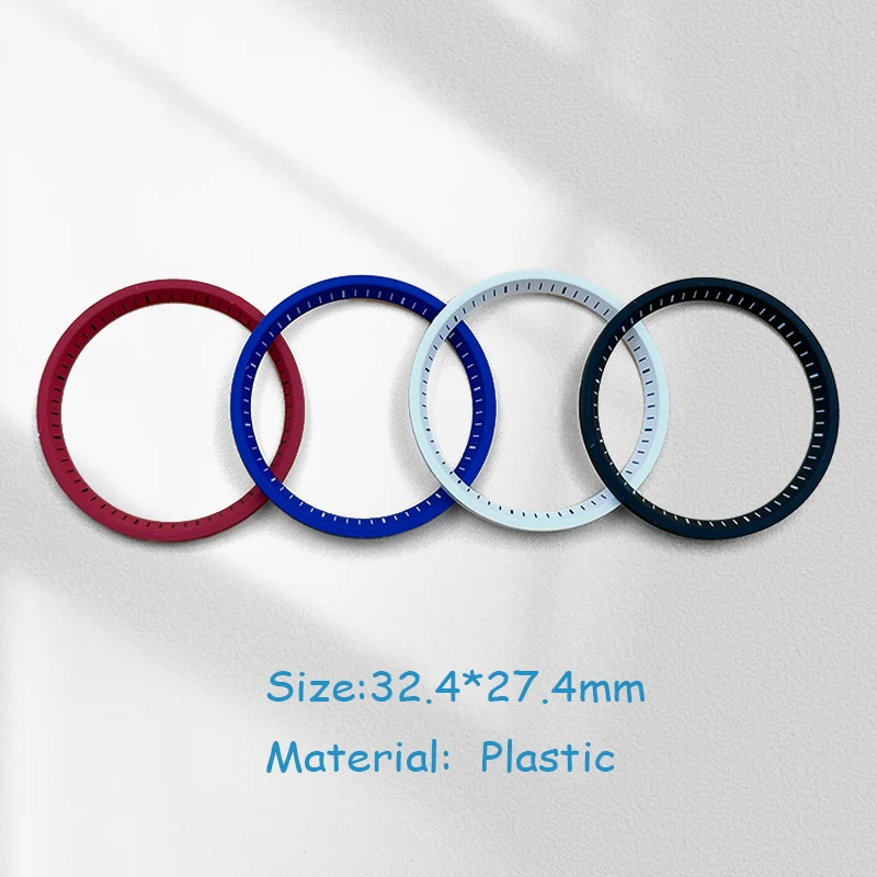 Mod 32.4mm*27.4mm Plastic Watch Chapter Ring Fits Japanese Men's Watch Repair Accessories Parts