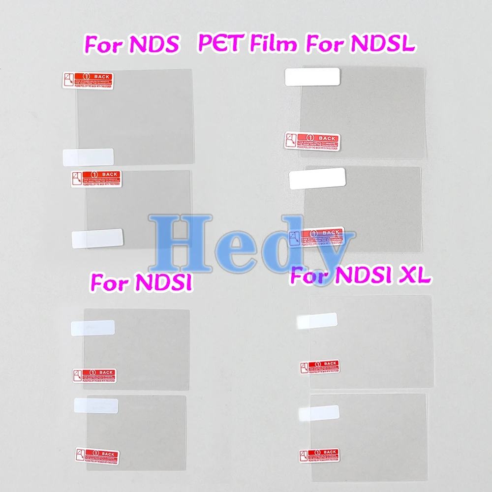 5 Sets Ober- und Unterseiten HD Klare Schutzfolie für NDS AR LCD-Bildschirm PET-Folien für NDSI für NDSIXL Schutzfolie für NDSL Spielkonsole