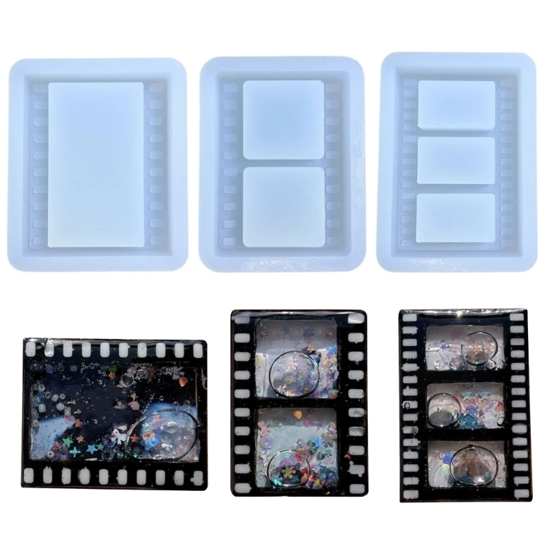 Film frame Quicksand Photo Frame Ornaments Silicone Molds for Epoxy Resin Diy Craft Jewelry Making Home Decorations