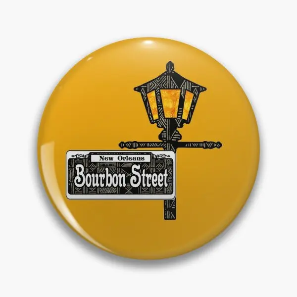 Bourbon Street Lamp Post  Soft Button Pin Funny Gift Brooch Badge Cute Women Lapel Pin Lover Fashion Jewelry Clothes Metal Decor