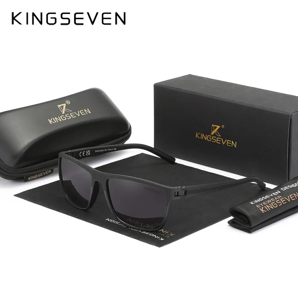 

KINGSEVEN Brand Polarized Sunglasses Men Women Driving Square Frame Sun Glasses Mirror Eye Protection Glasses NEW LC755