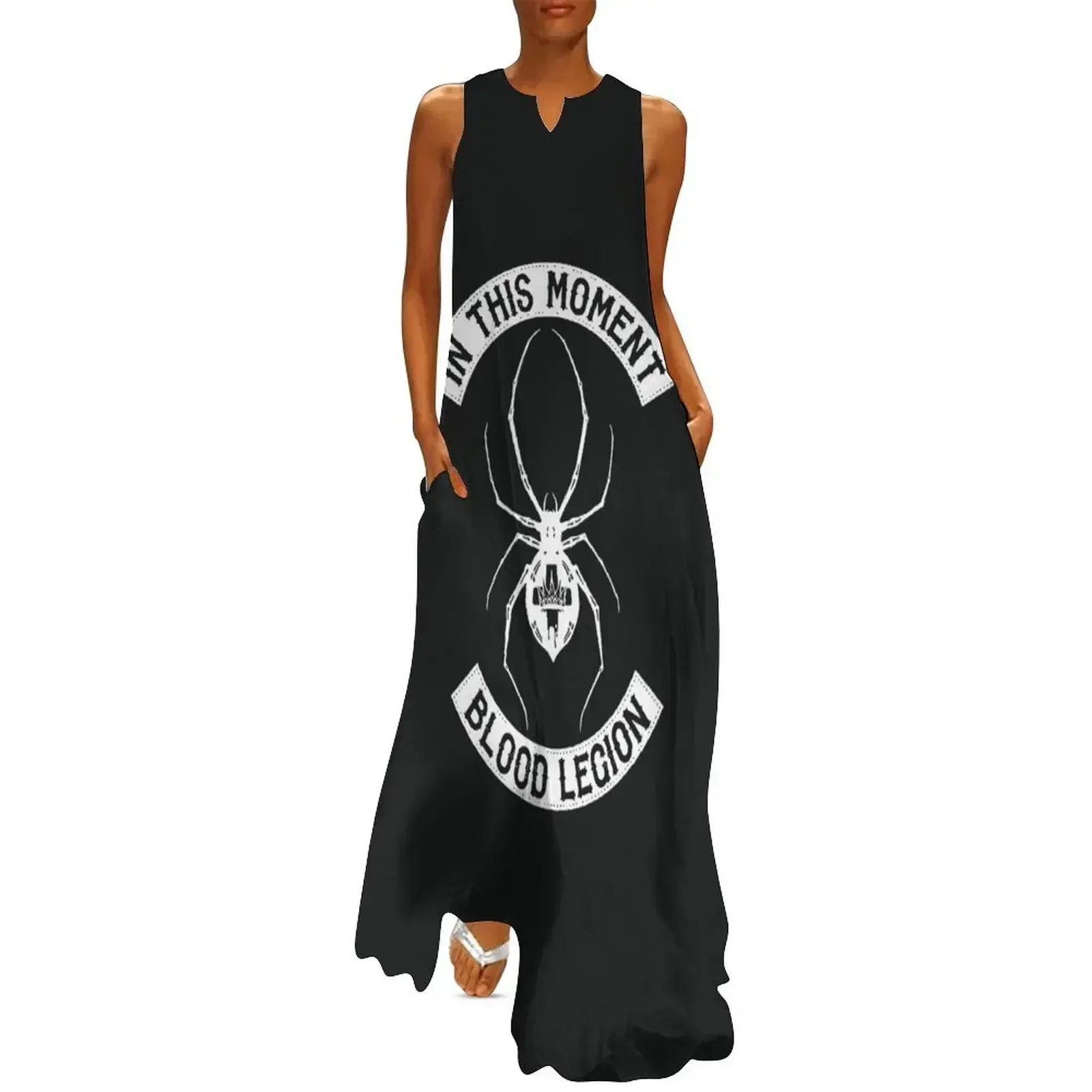 

Black in This Moment Widow Mc Blood Legion Long Dress clothes for woman dresses for womens Bride dresses beach dress Dress