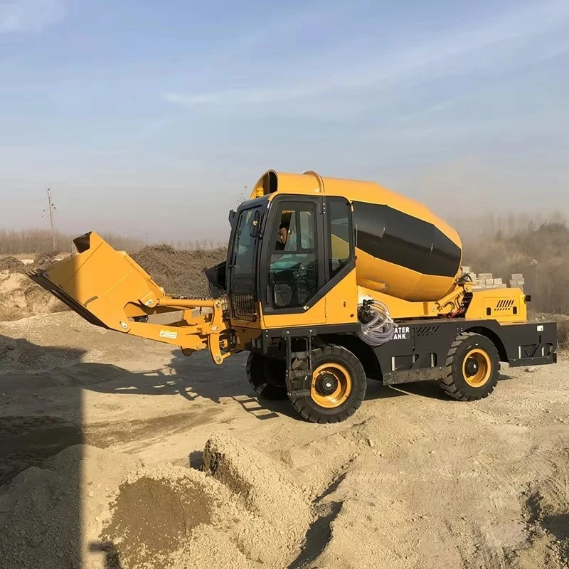 China Manufacturer Self Loading Concrete Mixer Truck 4WD Automatic Mobile Cement Mixing Construction Equipment