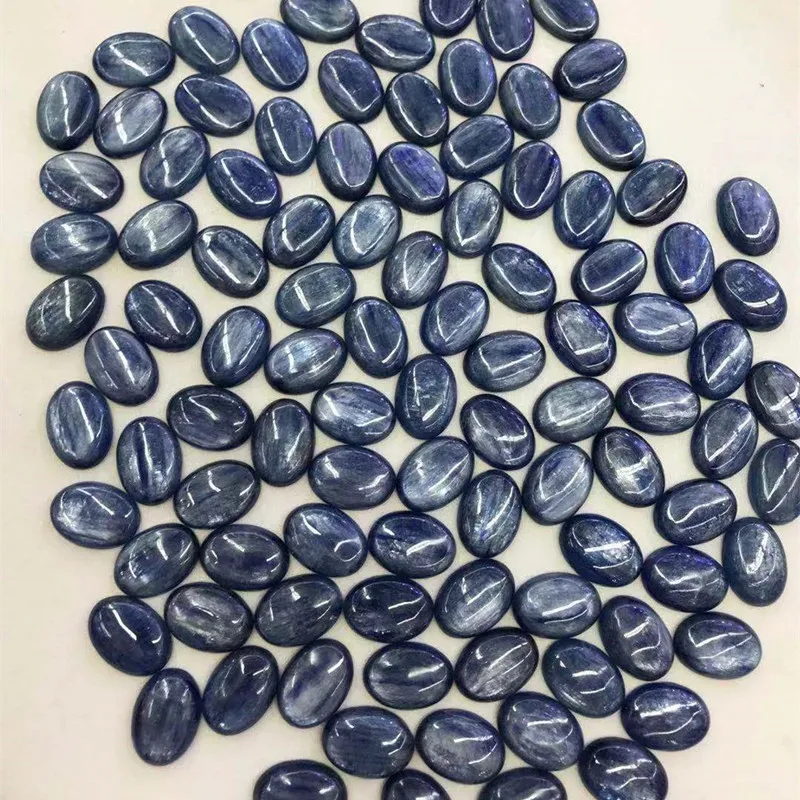 Natural Malachite Real Kyanite Beads Cabochon 18x25mm Oval Shape Gemstone CAB Semi Precious Stone for Making Jewelry 2pcs/lot