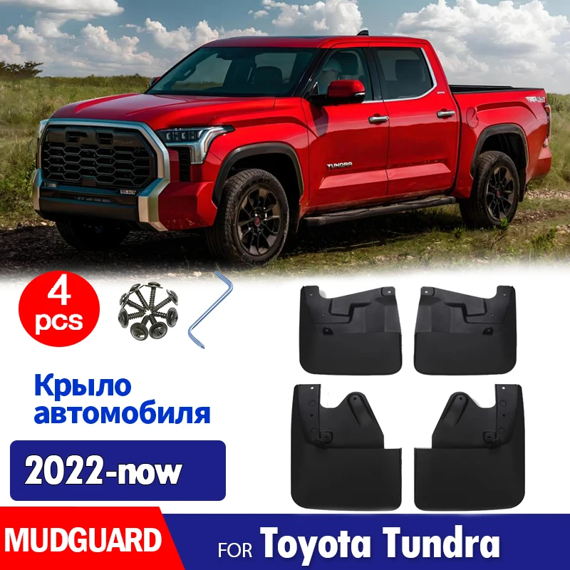 

For Toyota Tundra 2022 2023 2024 2025 Mudguard Fender Mud Flap Guards Splash Mudflaps Front Rear 4pcs