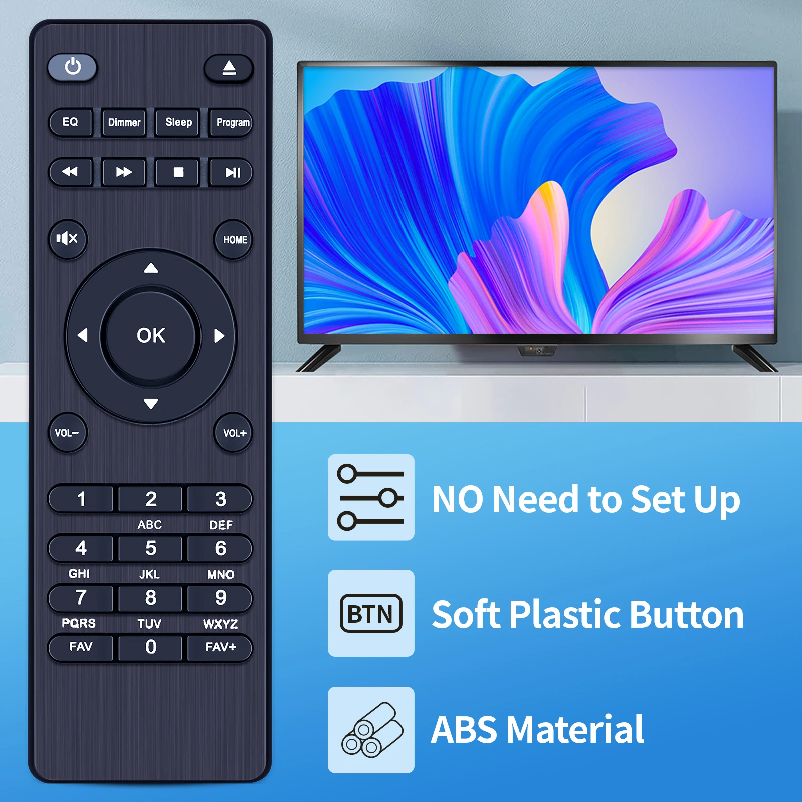 New Remote For Majority Homerton King's CD Player Internet DAB Radio System