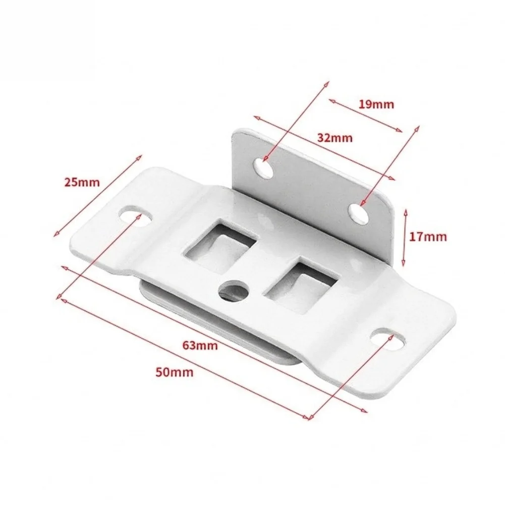 For Home DIY Projects Furniture Connector Cabinet Repair Kit Reinforcing Joints Two-in-one Structure 1.2mm Thick Metal