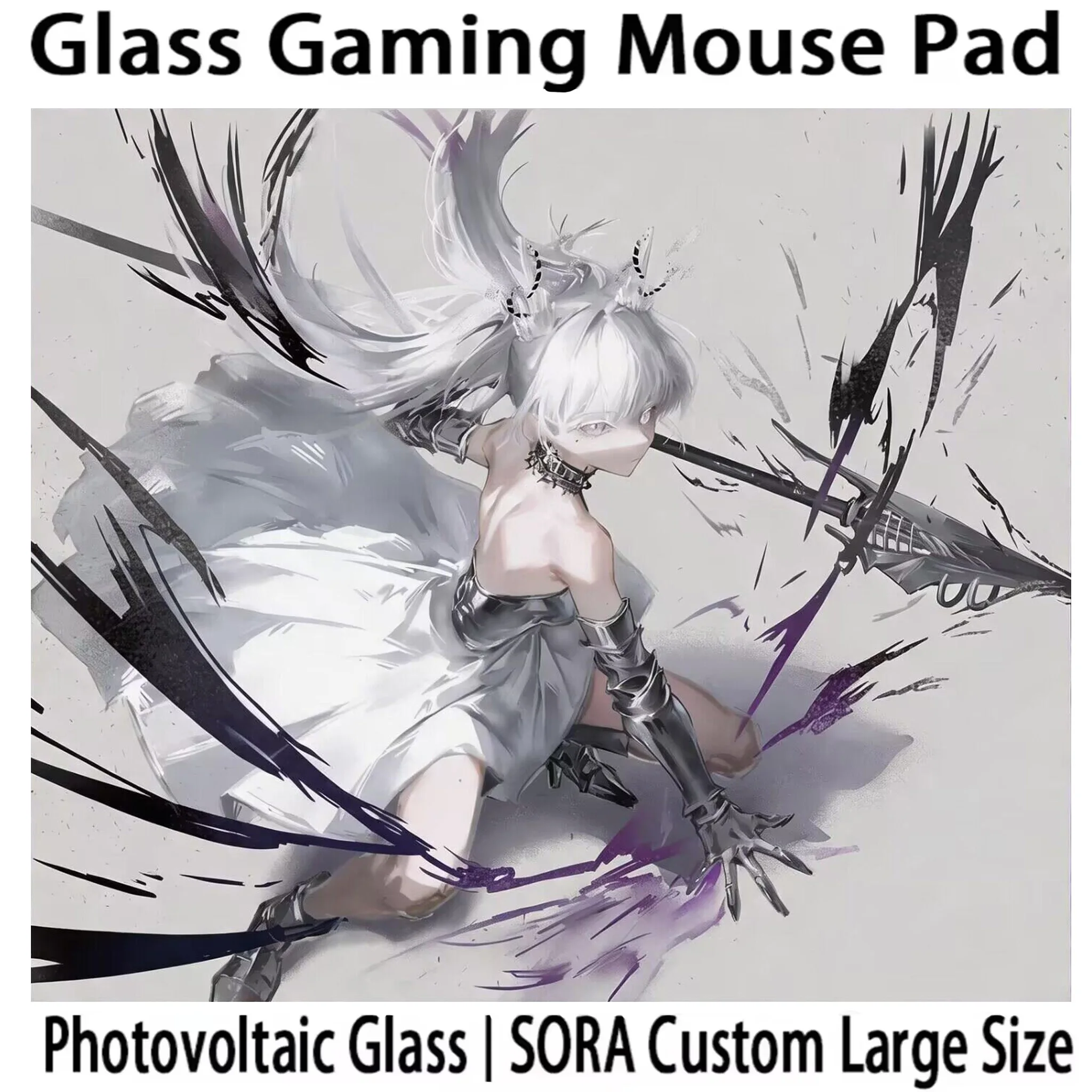 Eclipse ZERO Micro Etched Glass Mouse Pad Sunshower Limited Desktop Pad FPS Exclusive Esports Gaming Mousepad Customized Replica
