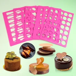 Round Chocolate Silicone Molds Heart Petal Mold Cheese Chocolate Mat Mould Cake Decorating Bakeware Accessories