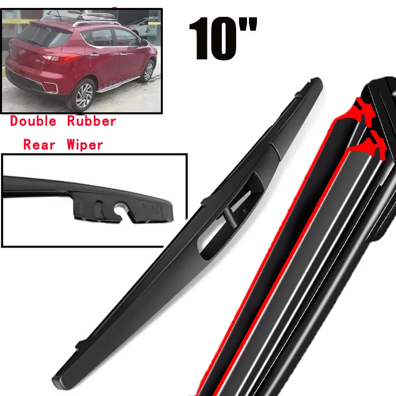 

Car Wiper 10" Rear Wiper Blade For JAC Refine S2 2015 - 2023 Windshield Windscreen Rear Window 5205080U2210 Car Rain Brush