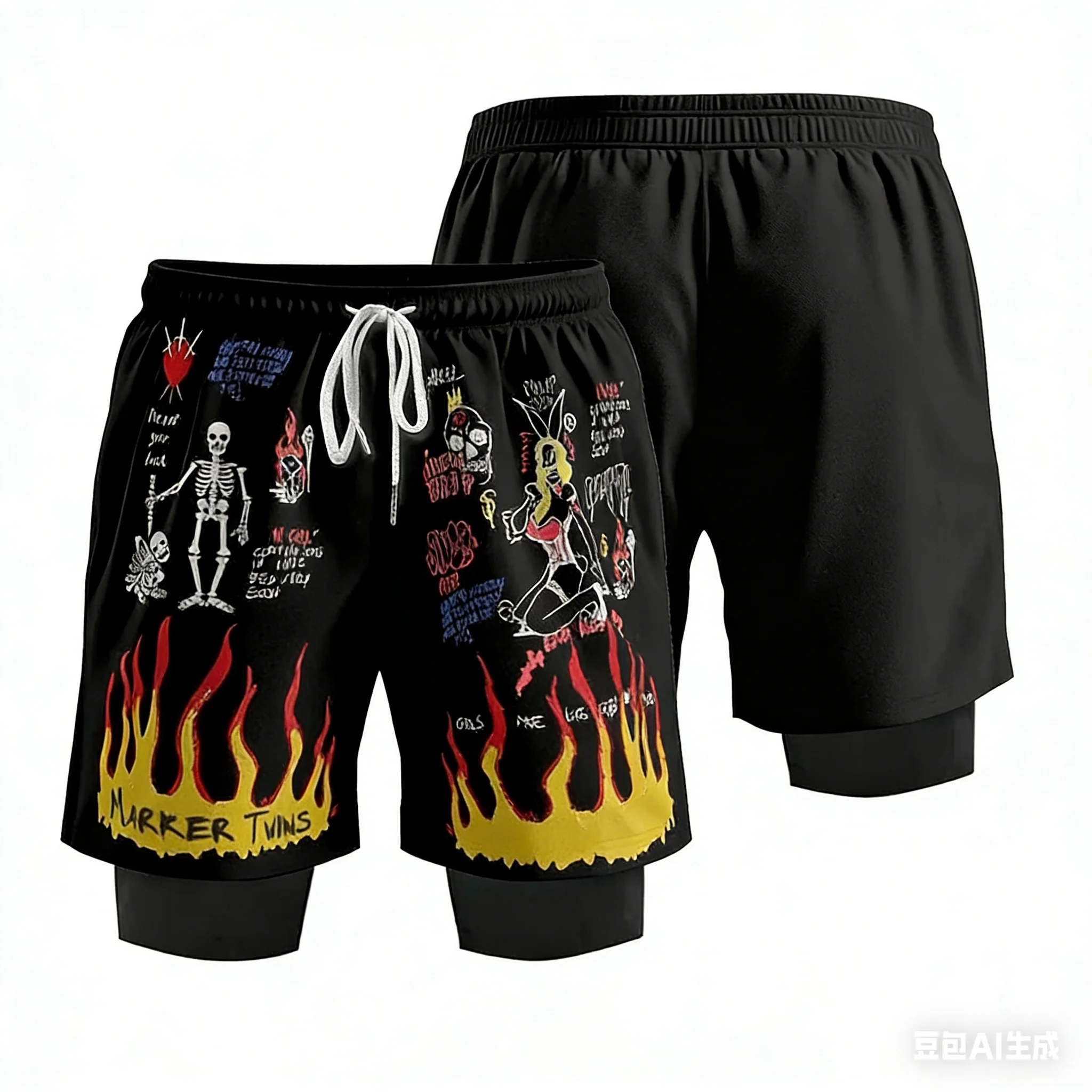 

Новые хиты продаж 2026: Мужские спортивные шорты 2-в-1 для фитнеса и бега, быстросохнущие дышащие велосипедные шорты для активного отдыха, уличный хип-хоп стиль