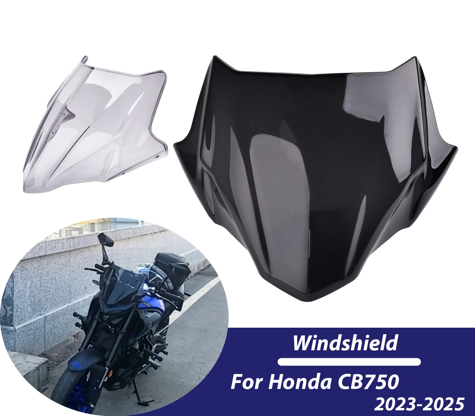 

Motorcycle Front Windscreen Windshield For Honda CB 750 2023 2024 CB750 Wind Deflector Air Screen Shield Accessories