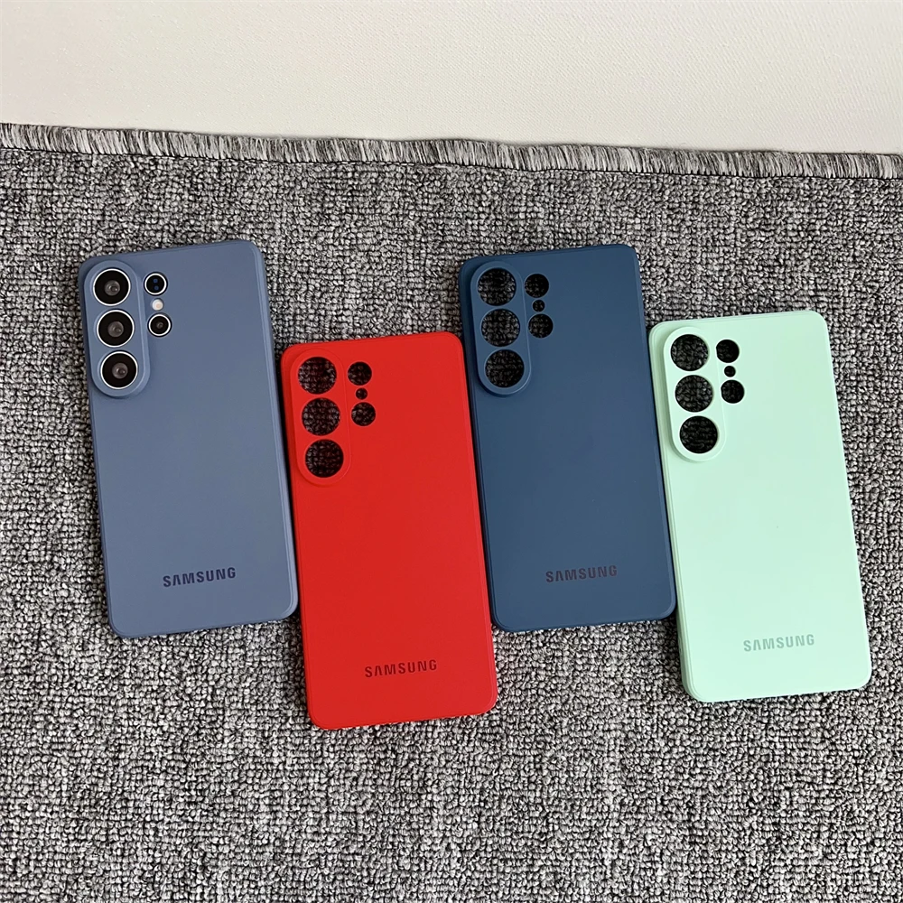 Stoßfeste, flüssige Silikon-Softhülle für Samsung Galaxy A51 A14 A15 A16 A17 A22 A23 A55 A56 A53 A72 A73 A26 A35 Offizielle matte Hülle – Detail 2