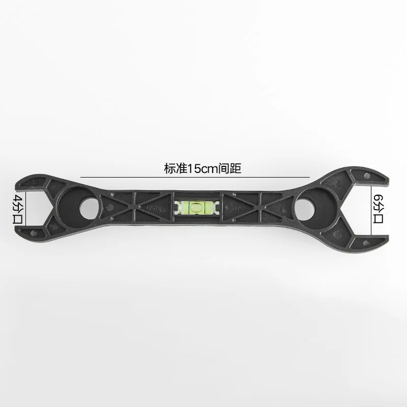 Plastic material Multifunctional Dual Headed Wrench Fine Workmanship w/ Spirit Level Manual Tool Plumbing Tools Tap Spanner Repa