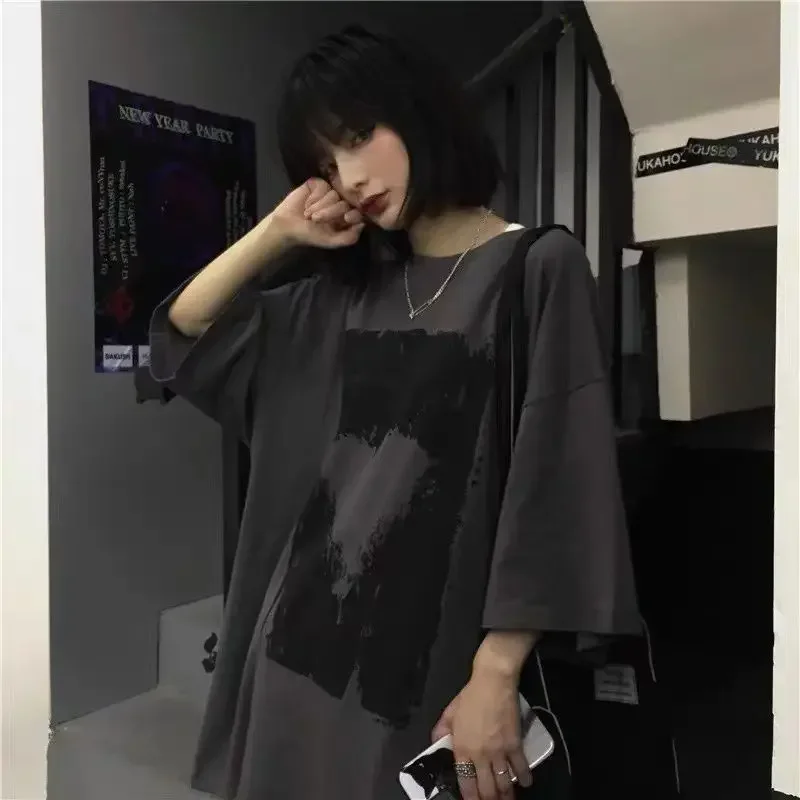 T-shirty męskie z motywem Anime koszulka oversize T-shirty Y2k letnia odzież męska para z miłosnym nadrukiem T-shirty z krótkim rękawem Top męski na