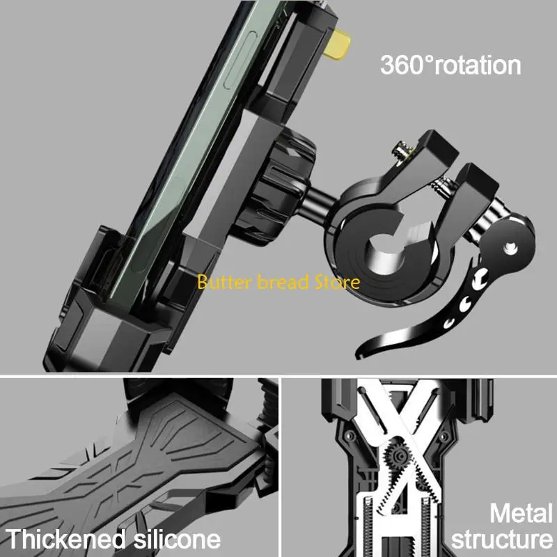 W89C 360 درجة هاتف دراجة نارية للهاتف المحمول العالمي للدراجات المحمولة