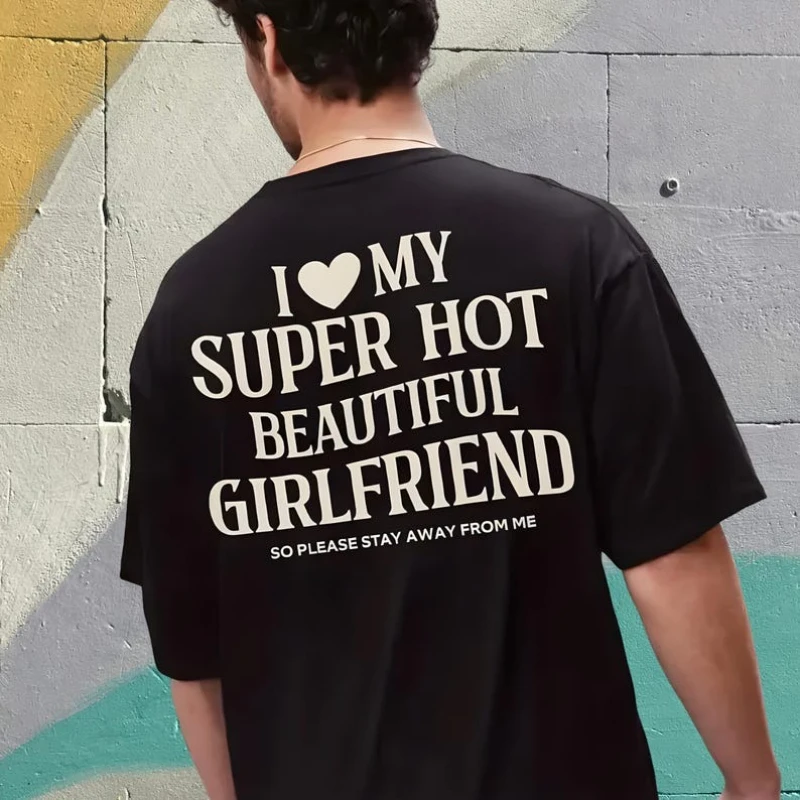 Ich liebe dich, mein Valentinstag, lustiges Freund-Meme, Y2K, All-Match-T-Shirt, heißes T-Shirt mit Buchstaben-Aufdruck, Oberteile mit kurzen Ärmeln
