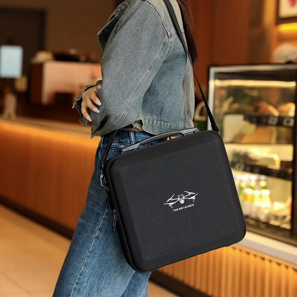 

Storage Bag for DJI Air 3/ Air 3S Integrated Carrying Case Handbag EVA Suitcase with Shoulder Strap Drone RC 2 RC-N2 Accessories