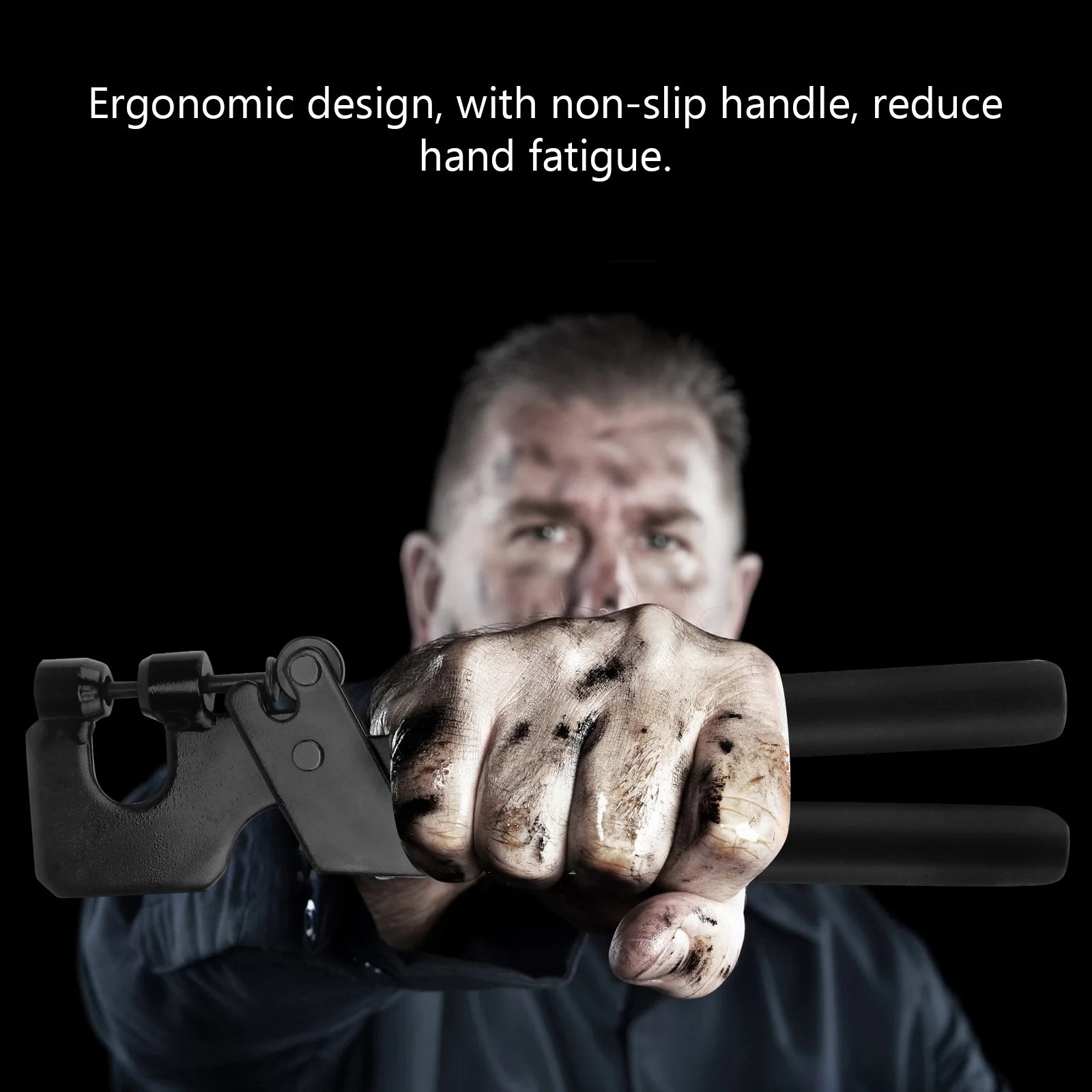 

1Pcs Black Alloy Steel Keel Clamp Pliers Professional Crimper for Drywall Decorative Ceiling Keel Riveting Heavy-Duty Punch