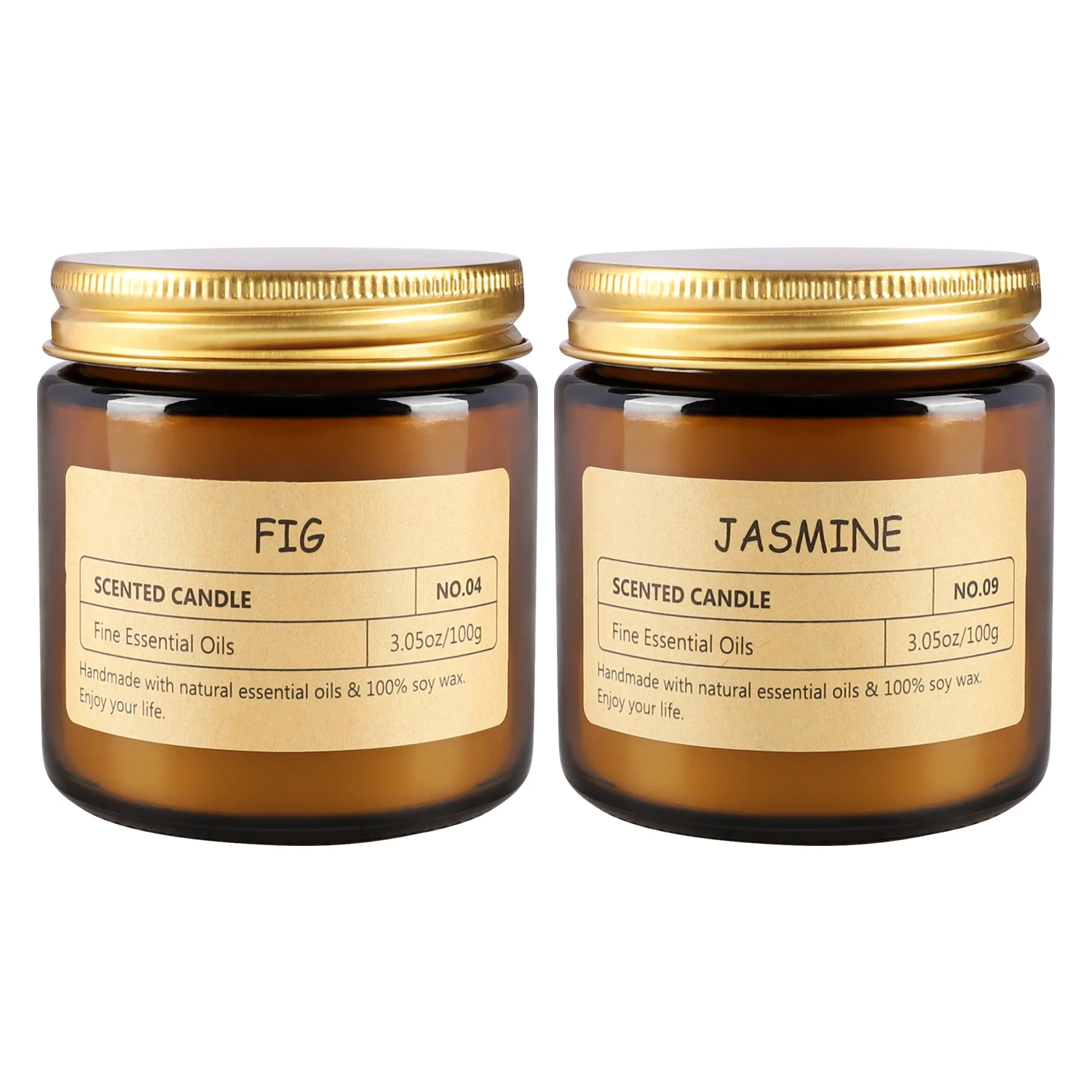 Glass Bottle Aromatherapy Candles, Single 100g, 10 Hours, Home Decoration, Festival Celebration, Wedding Scene Decoration