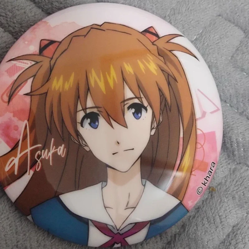 

Anime Cartoon Neon GenesisEvangelion SchoolMemory Series EVA Badge Sheet Bar Around Asuka Ikari Shinji Official Valley 75mm