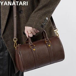 YANATARI Genuine leather woman bag shoulder bag Handbags ladies crossbody bags luxury designer minimalism bag Cattle leather