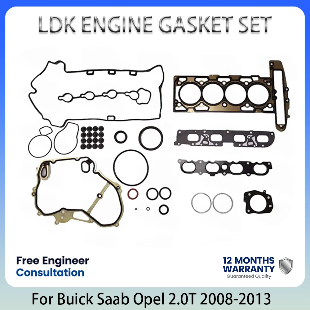 LDK ENGINE Parts Full GASKET SET For Buick Regal LaCrosse Saab 9-3 9-5 YS3G Opel Insignia 2.0L 2.0 L T L4 GAS 2008-2013 12595971