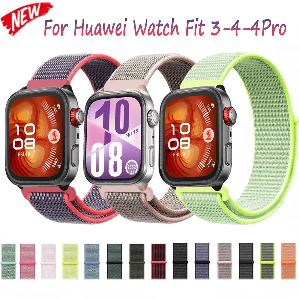 

Nylon Strap for Huawei Watch Fit 3-4-4Pro Breathable Comfortable Replaceable Wristband For Huawei Watch Fit 4/4 Pro Watchband